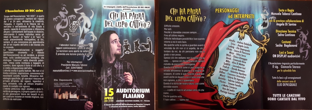 CHI HA PAURA DEL LUPO CATTIVO – AUDITORIUM FLAIANO - Pescara aprile 2016 - Pier Luigi Guerrieri